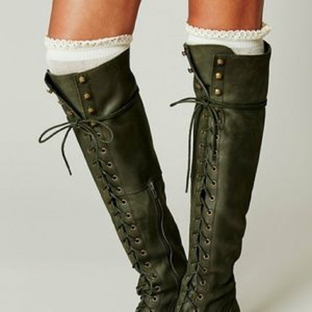 Jeffrey Campbell Green Joe Boots Free People